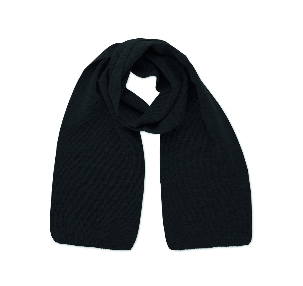 [MO2338-03] Sciarpa in poliestere rpet (Nero)