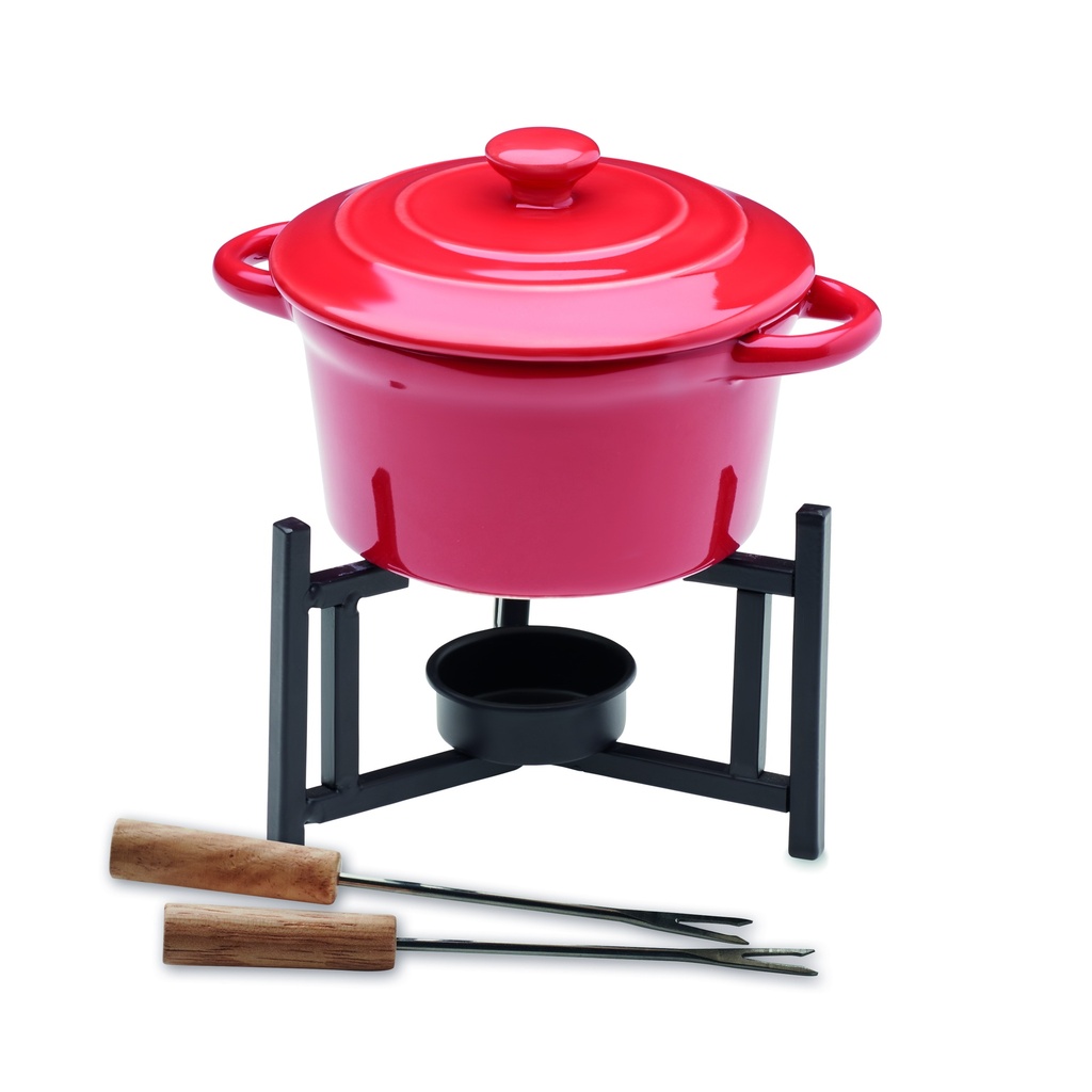 Set per fonduta in ceramica da 300 ml