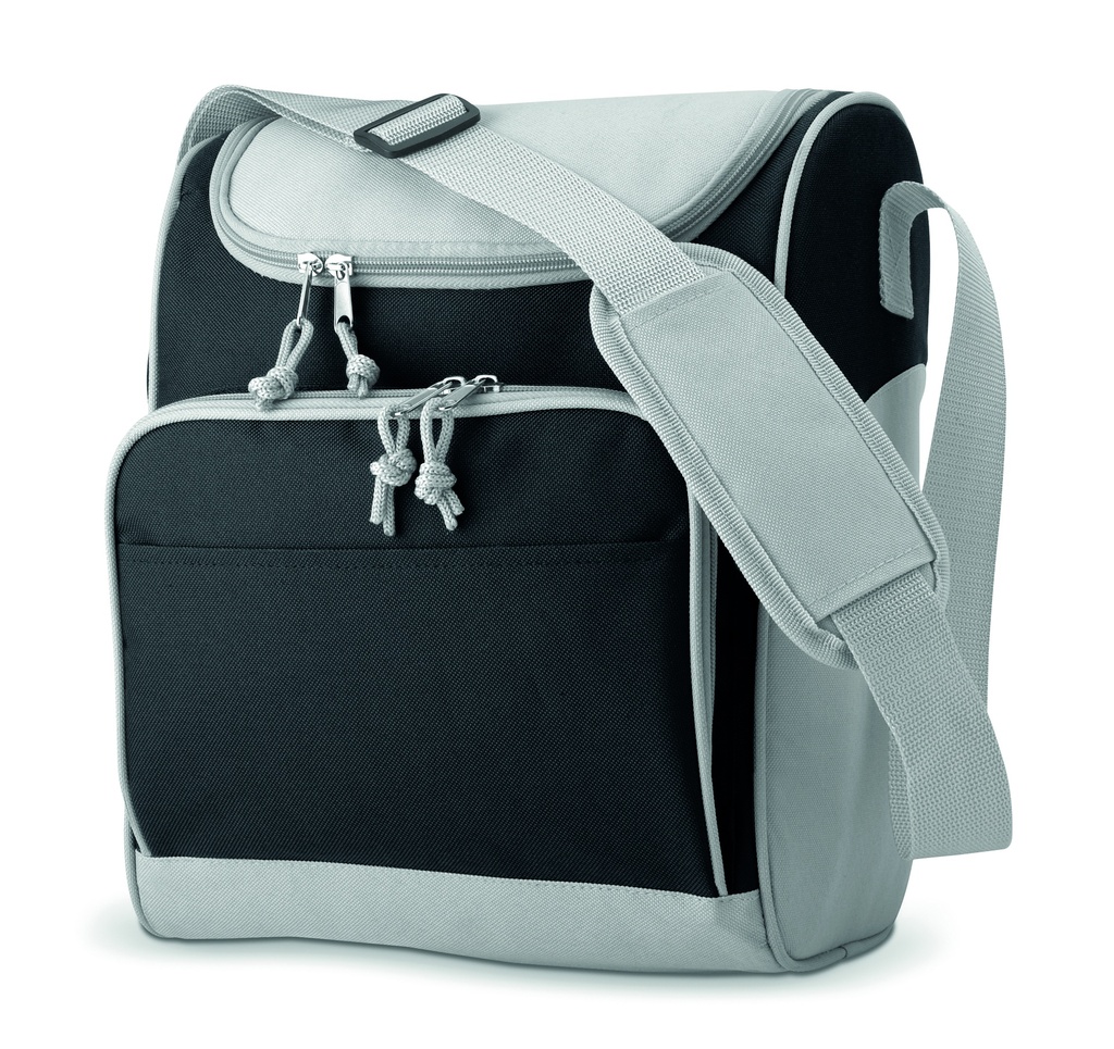 [IT3101-03] Borsa termica con tasca frontale (Nero)