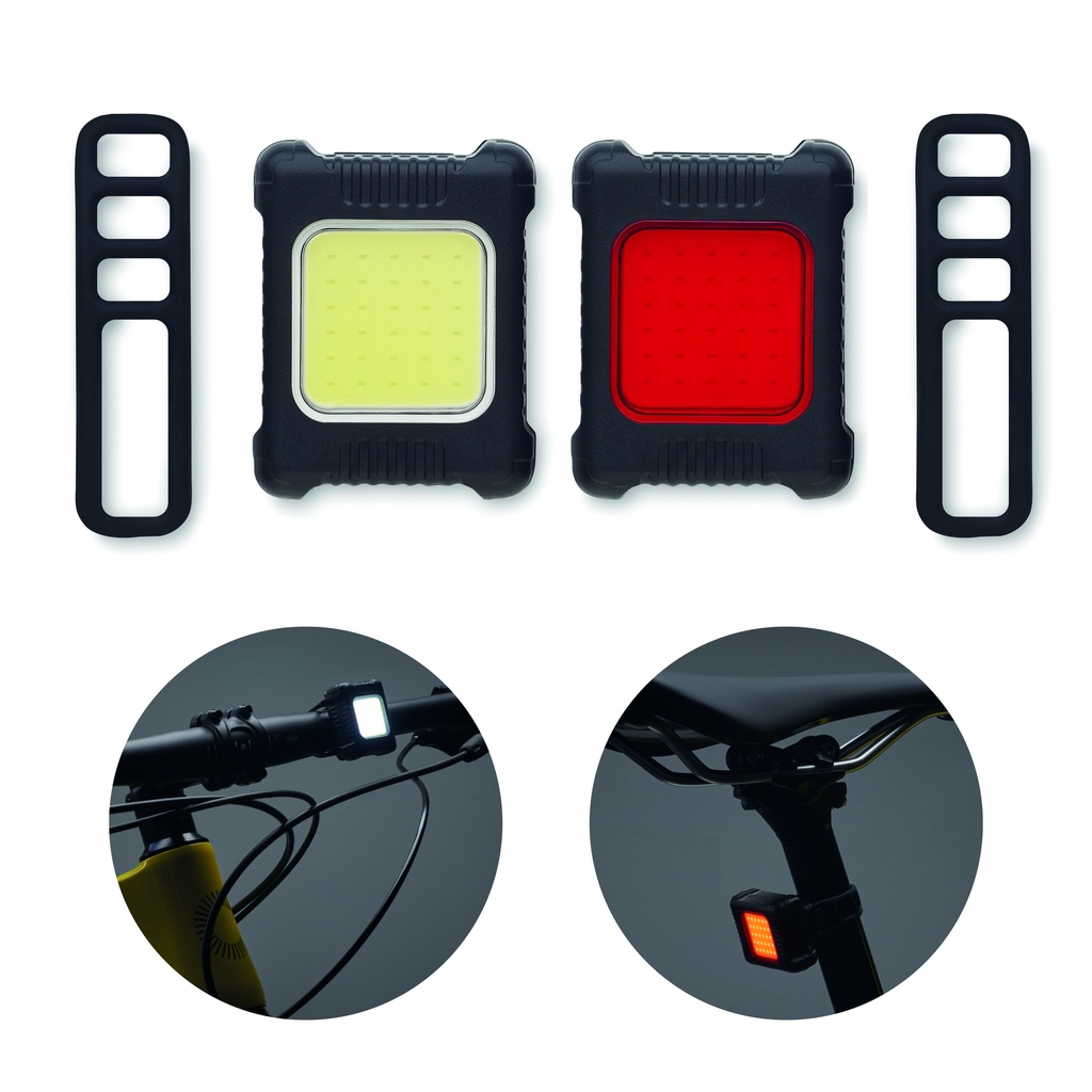 [MO2429-03] Set di 2 luci per bicicletta cob