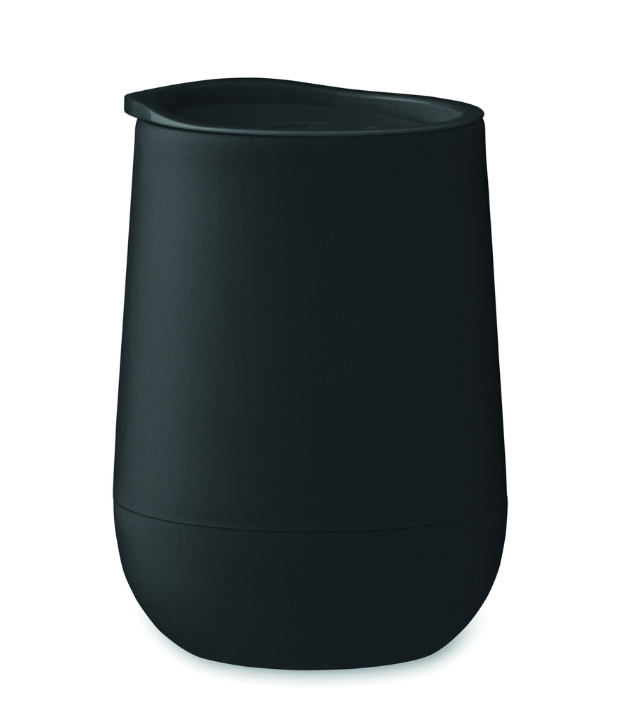 [MO2444-03] Bicchiere a doppia parete da 330 ml (Nero)