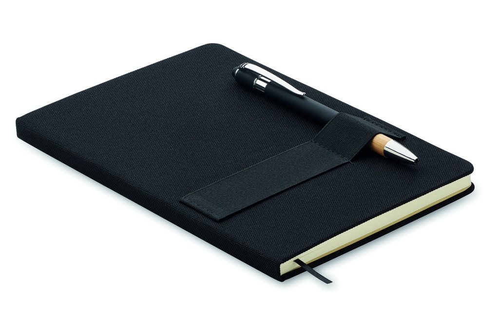 Quaderno A5 riciclato con penna