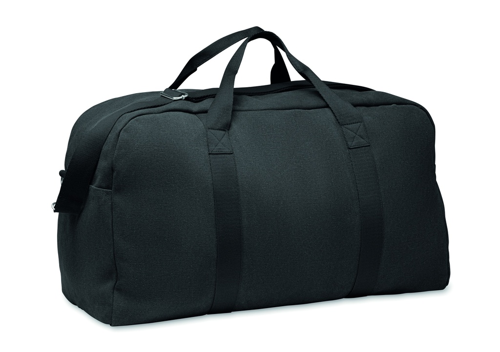 [MO2508-03] Borsa da viaggio in tela 450 gr / m² (Nero)