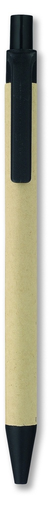 [IT3780-03] Penna a sfera pla in carta / mais (Nero)