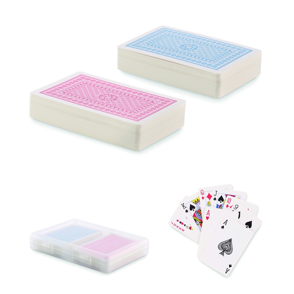 [MO2532-22] 2 mazzi di carte da gioco in scatola
