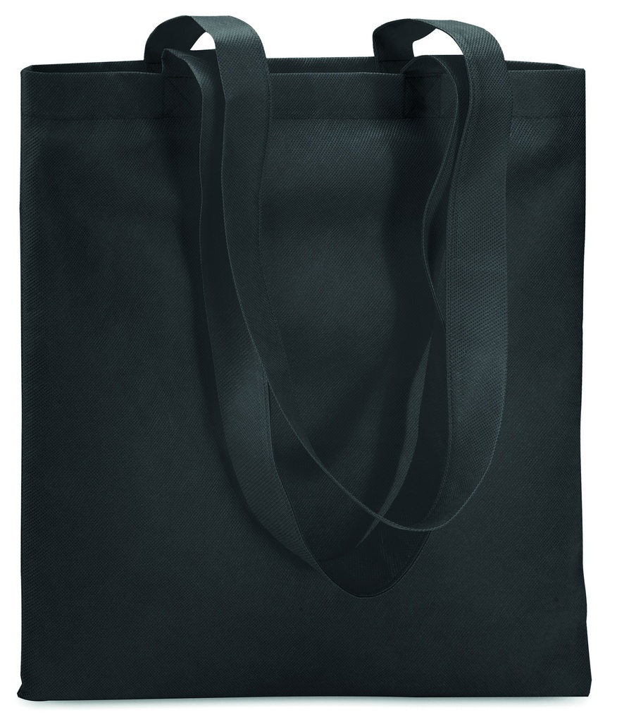 [IT3787-03] Borsa per la spesa in tessuto non tessuto da 80 g / m² (Nero)