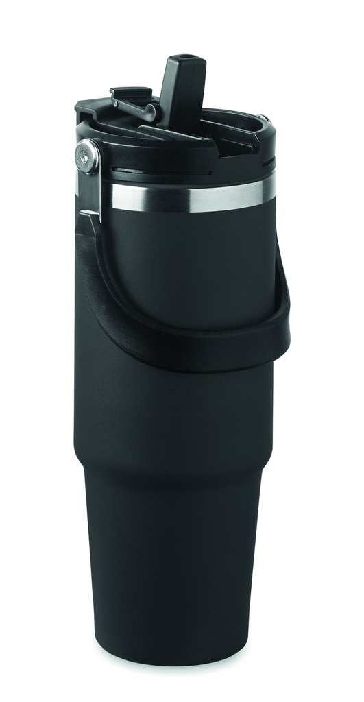 [MO2561-03] Bicchiere a doppia parete da 850 ml (Nero)
