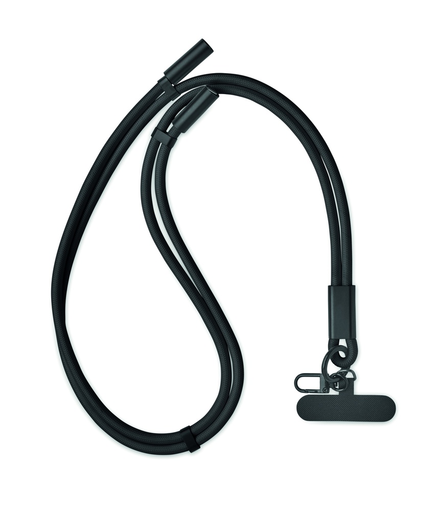 [MO2618-03] Cavo di collegamento da c a c con cordino rpet da 60 w (Nero)
