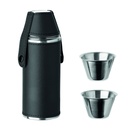 Fiaschetta sottile da tasca con set di 2 tazze