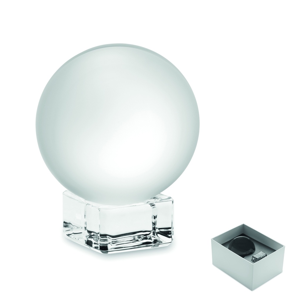 [MO2655-22] Premio rotondo in vetro con base