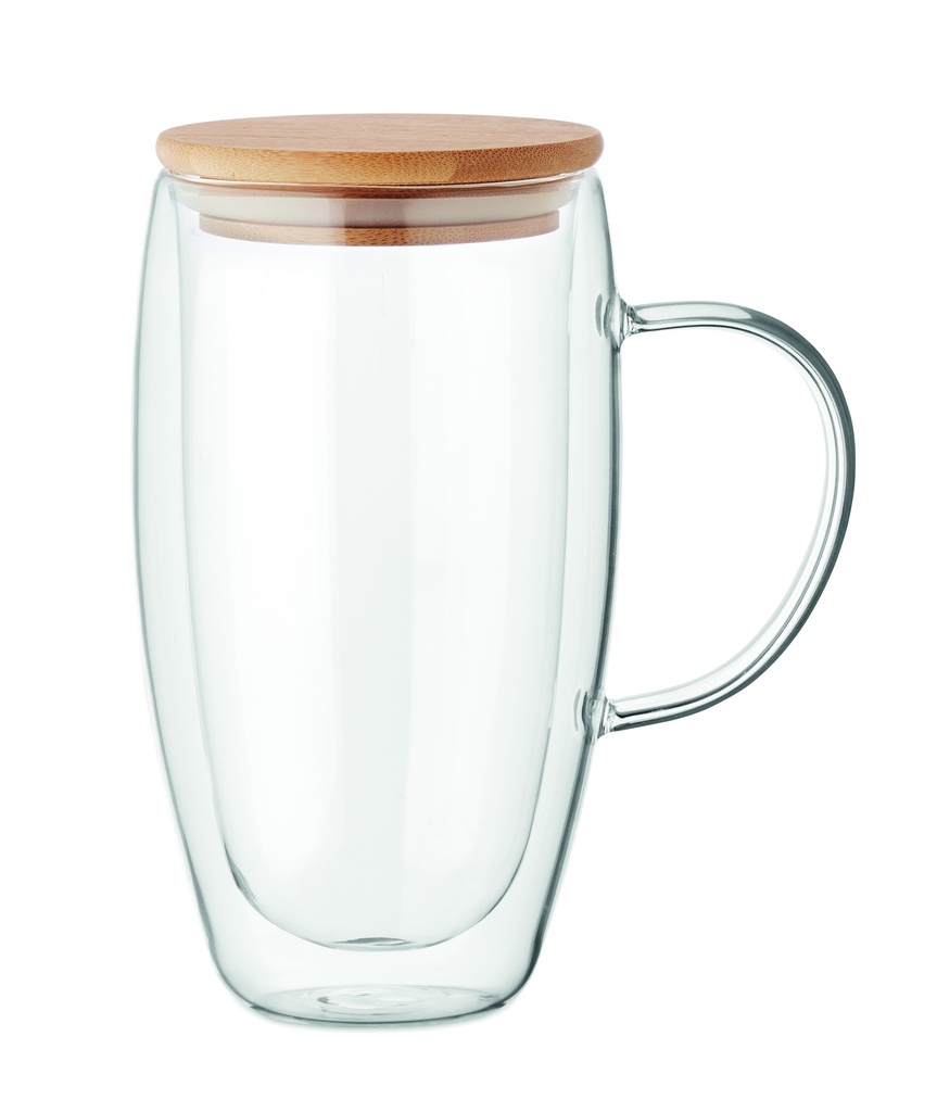 Tazza a doppia parete in vetro borosilicato
