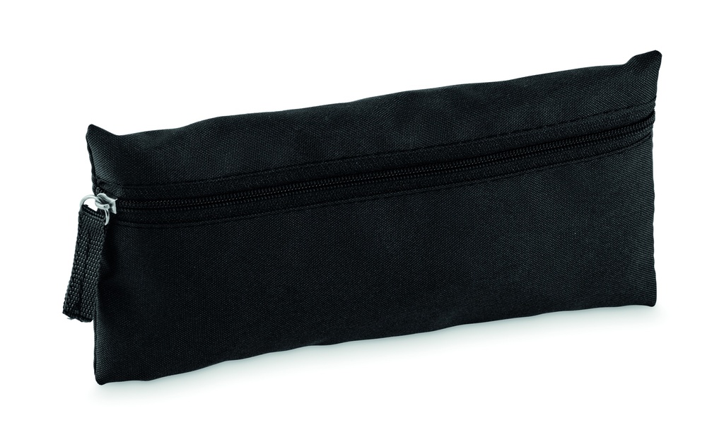 [MO2783-03] Astuccio portamatite con cerniera in rpet 300d (Nero)