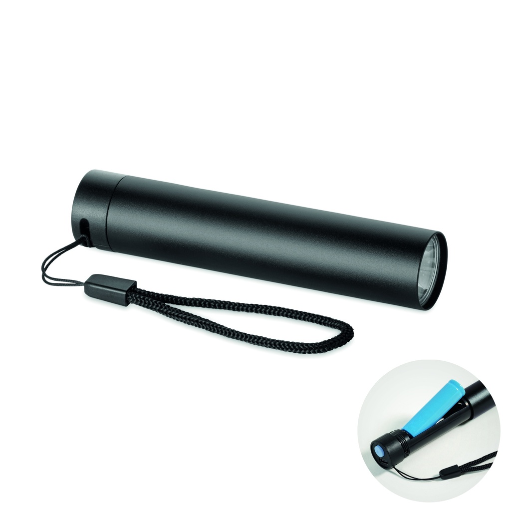 [MO2786-03] Torcia ricaricabile in alluminio (Nero)