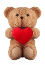 Orsetto di peluche con cuore
