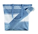 Borsa da spiaggia con asciugamano da hammam