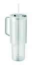 Bicchiere termico in rpet con cannuccia da 1200 ml