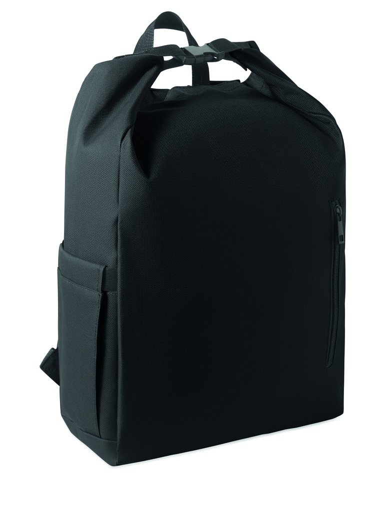 [MO2969-03] Zaino arrotolabile in rpet 600d (Nero)