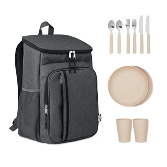 [MO6167-03] Borsa termica da esterno in rpet 600d (Nero)