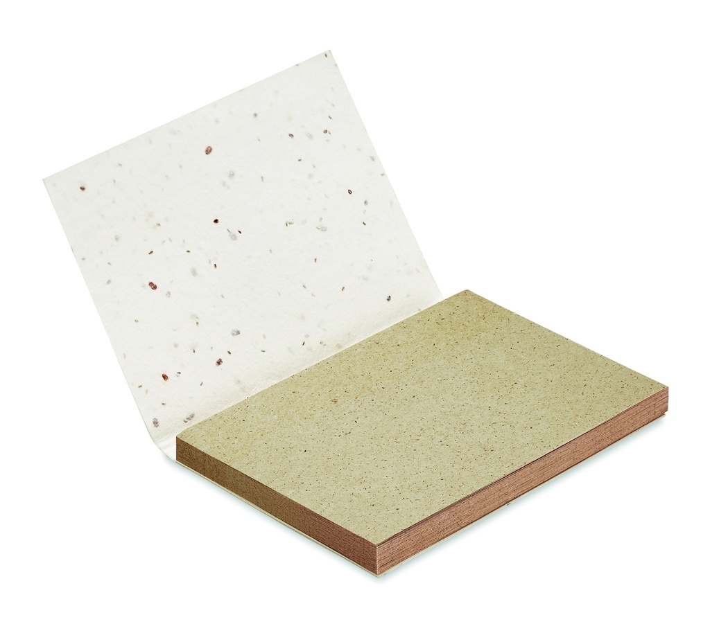 Blocco per appunti con carta da erba / semi