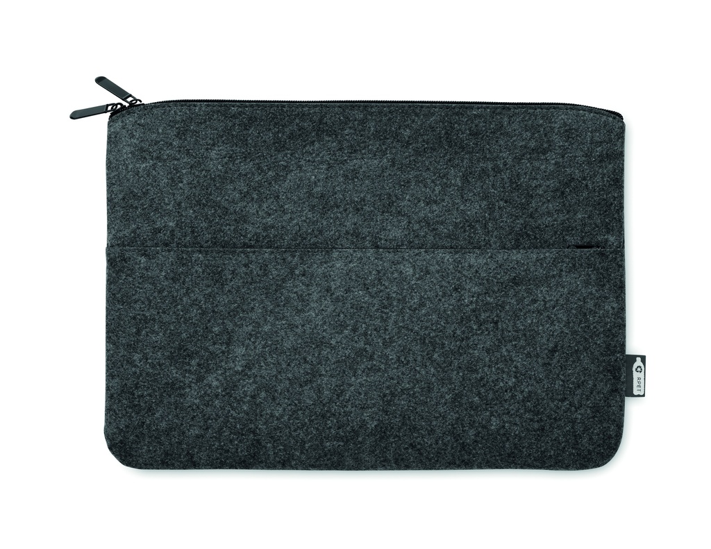 Borsa per laptop con cerniera in feltro rpet