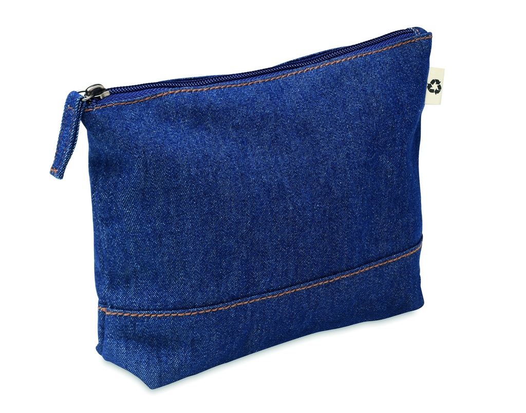 [MO6421-04] Pochette cosmetica in denim riciclato