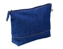 Pochette cosmetica in denim riciclato