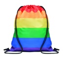 Borsa con coulisse in rpet arcobaleno