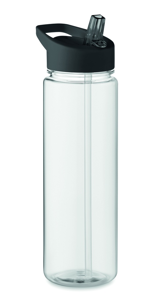 Bottiglia in rpet da 650 ml con tappo a scatto in pp.