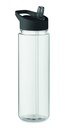 Bottiglia in rpet da 650 ml con tappo a scatto in pp.