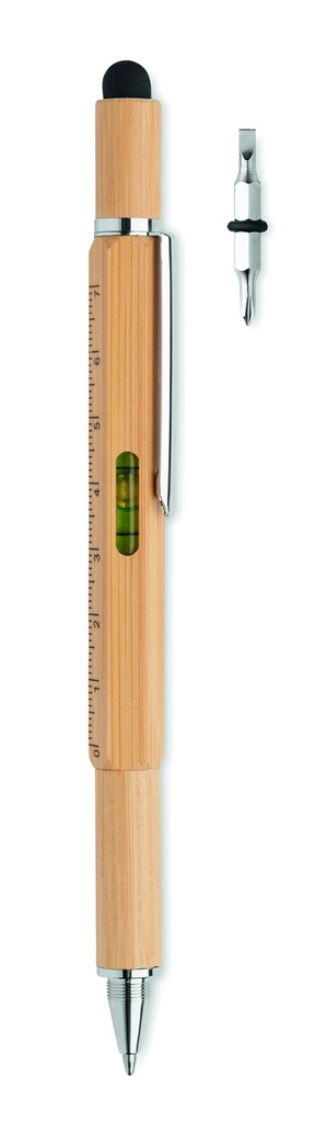 Penna livella a bolla in bambù