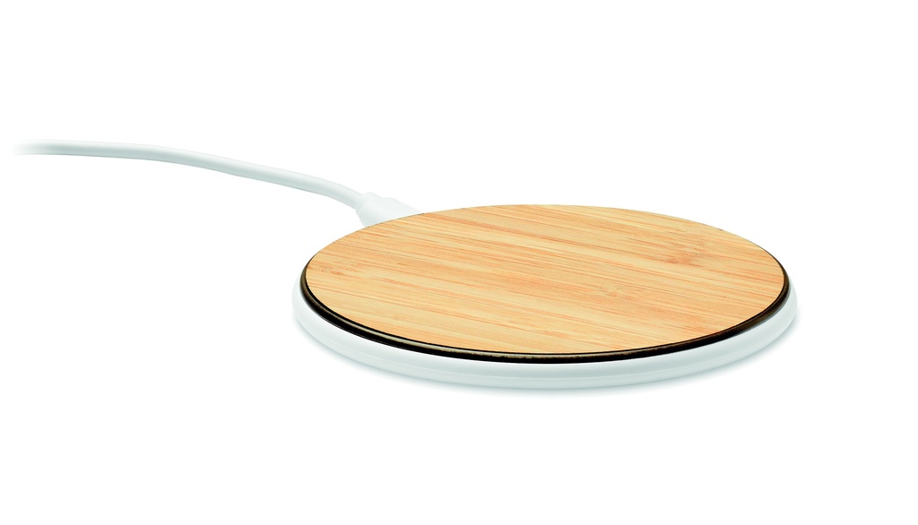 [MO6563-40] Caricabatterie wireless bamboo da 10w