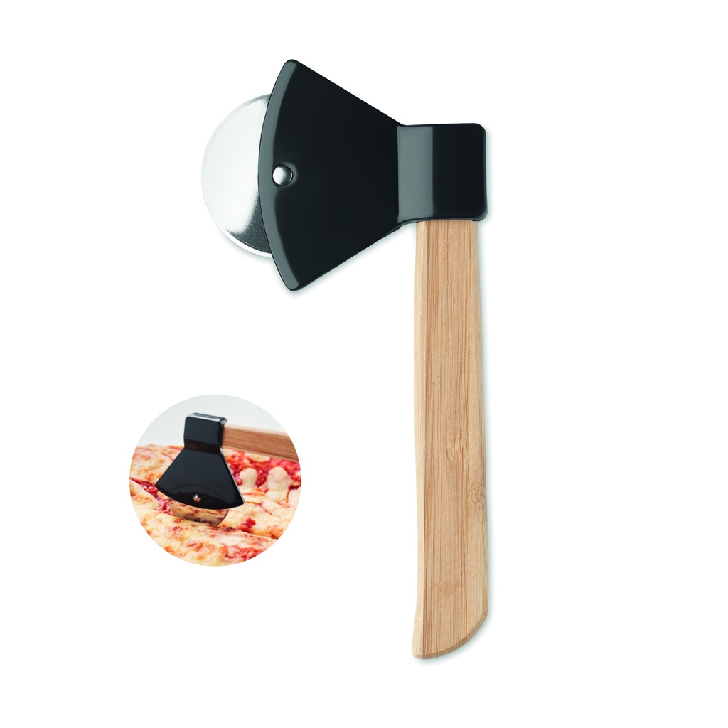 Tagliapizza con manico in bambù