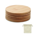 Set di 6 sottobicchieri in bambù