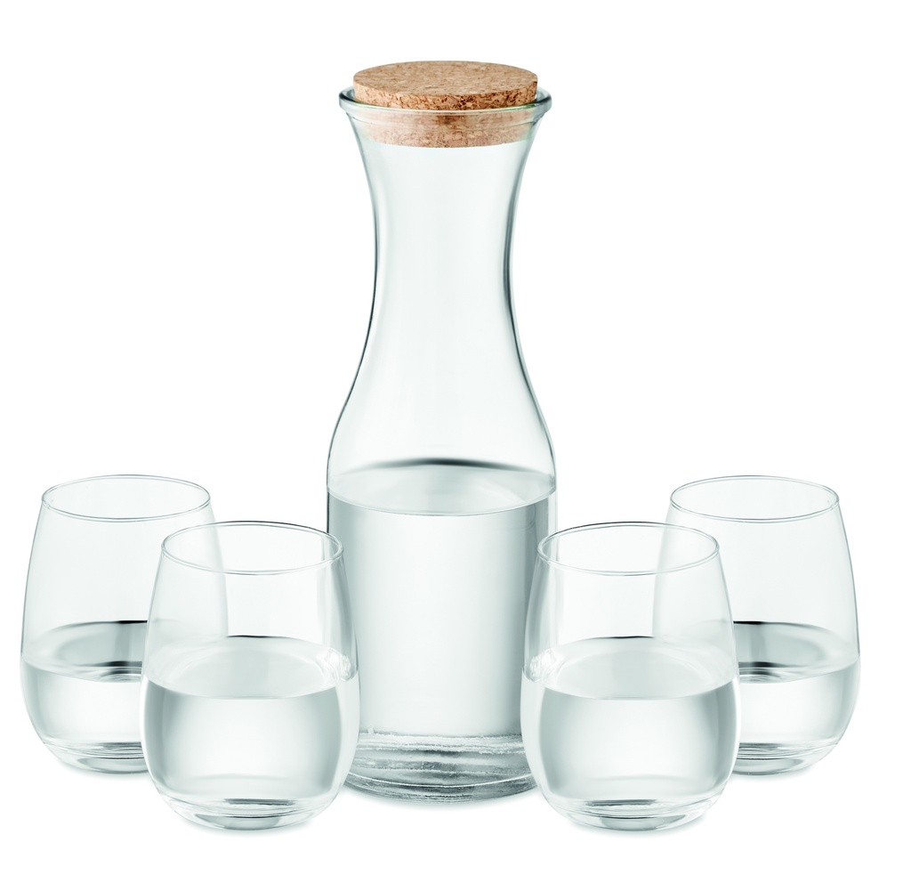 Set di bicchieri in vetro riciclato