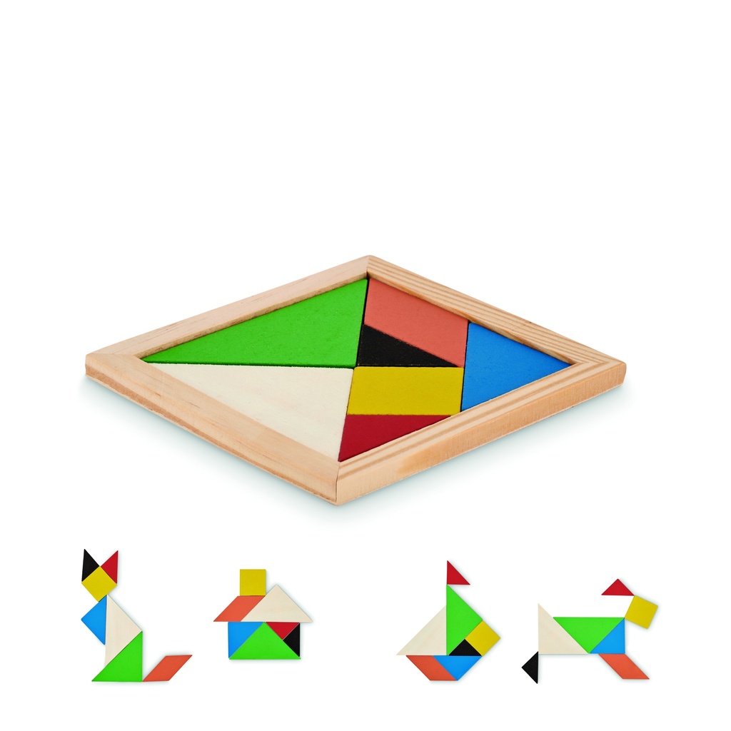 [MO6693-40] Puzzle tangram in legno