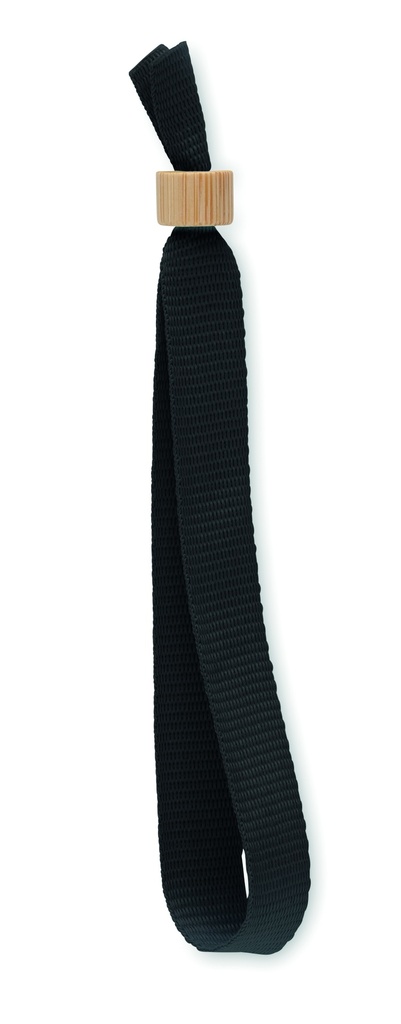 [MO6706-03] Braccialetto in poliestere rpet (Nero)