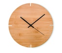 Orologio da parete rotondo in bambù