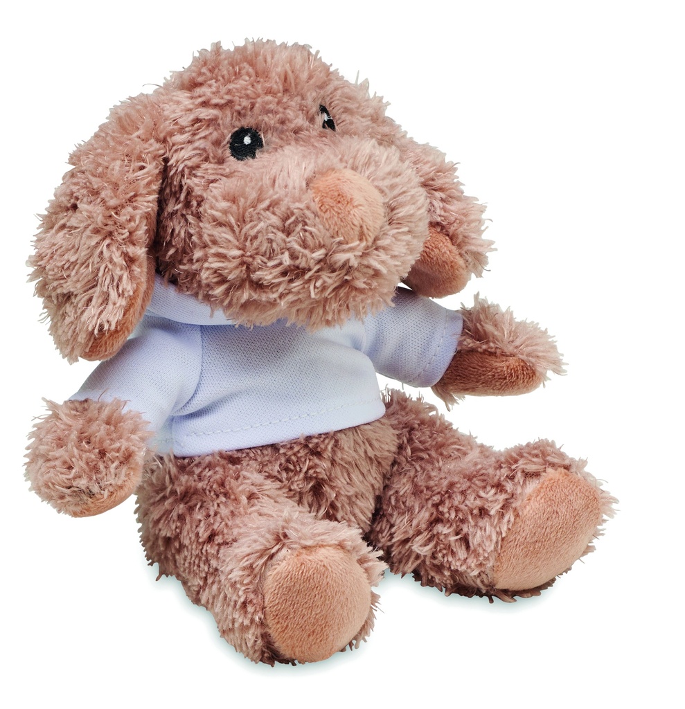 Peluche a forma di cane con felpa con cappuccio
