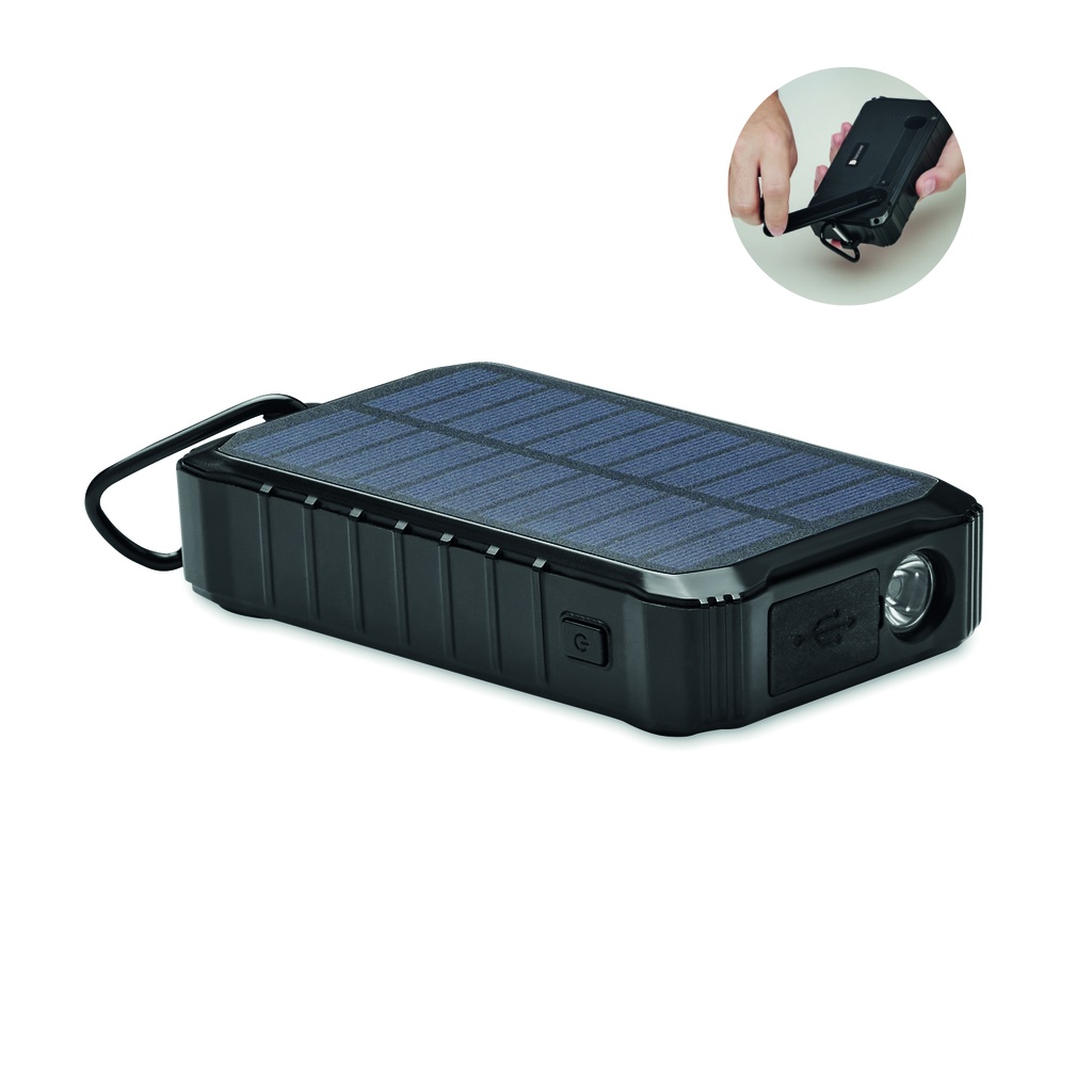 Caricabatterie a dinamo solare da 8000 mah