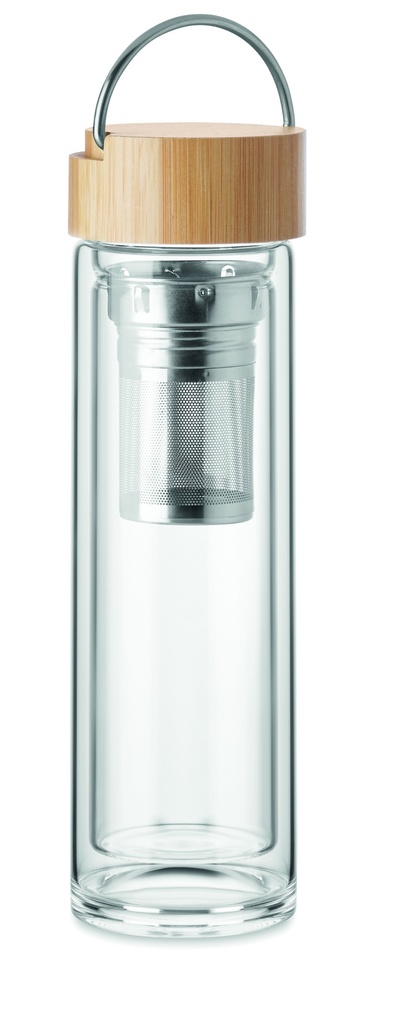 Bottiglia in vetro a doppia parete da 400 ml