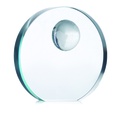 Trofeo a forma di globo in vetro
