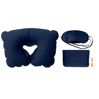 [MO7263-04] Set con tappi per gli occhi a forma di cuscino (Blu)