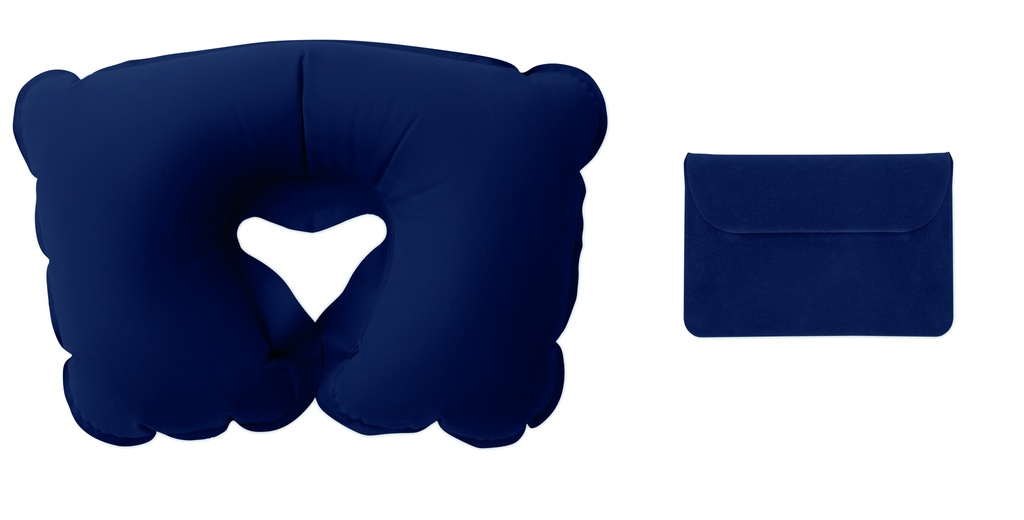 [MO7265-04] Cuscino gonfiabile nella sua custodia (Blu)