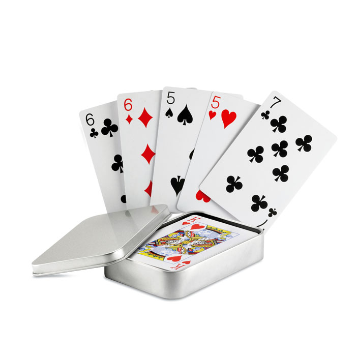 [MO7529-16] Carte da gioco in scatola di latta