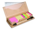 Set di memo adesivi riciclati con penna