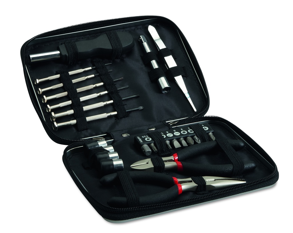 Set di 26 utensili in valigetta di alluminio