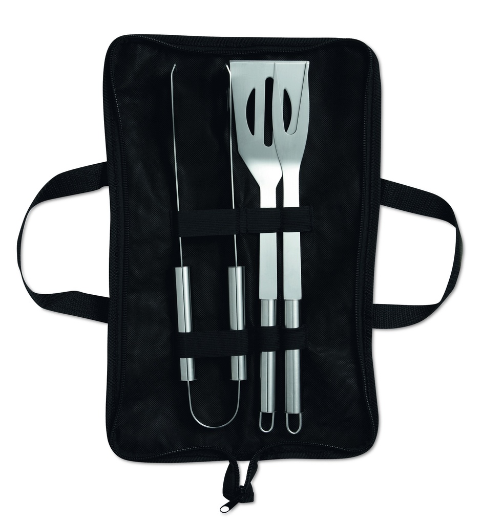 [MO8290-03] 3 utensili per barbecue in custodia
