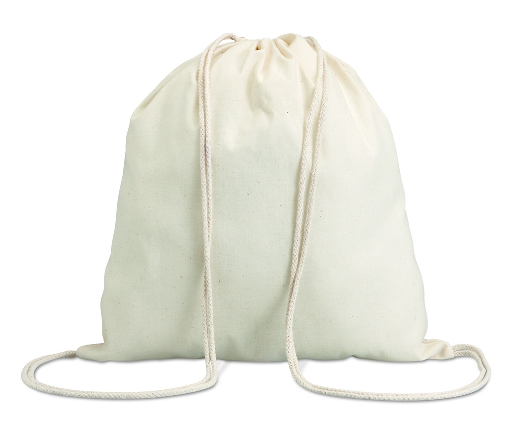 [MO8337-13] Sacchetto con coulisse in cotone da 100 gr / m²