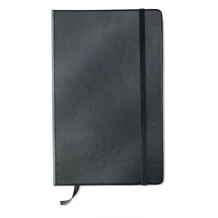 [MO1804-03] Quaderno formato A5 con 96 fogli a righe (Nero)