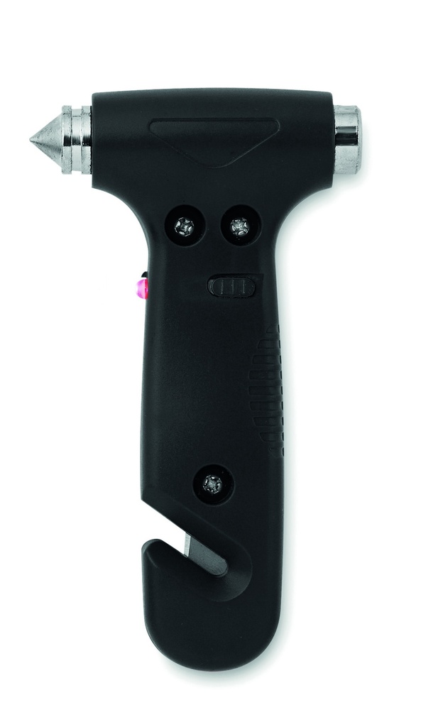 [MO8470-03] Martello di emergenza 3 in 1 (Nero)